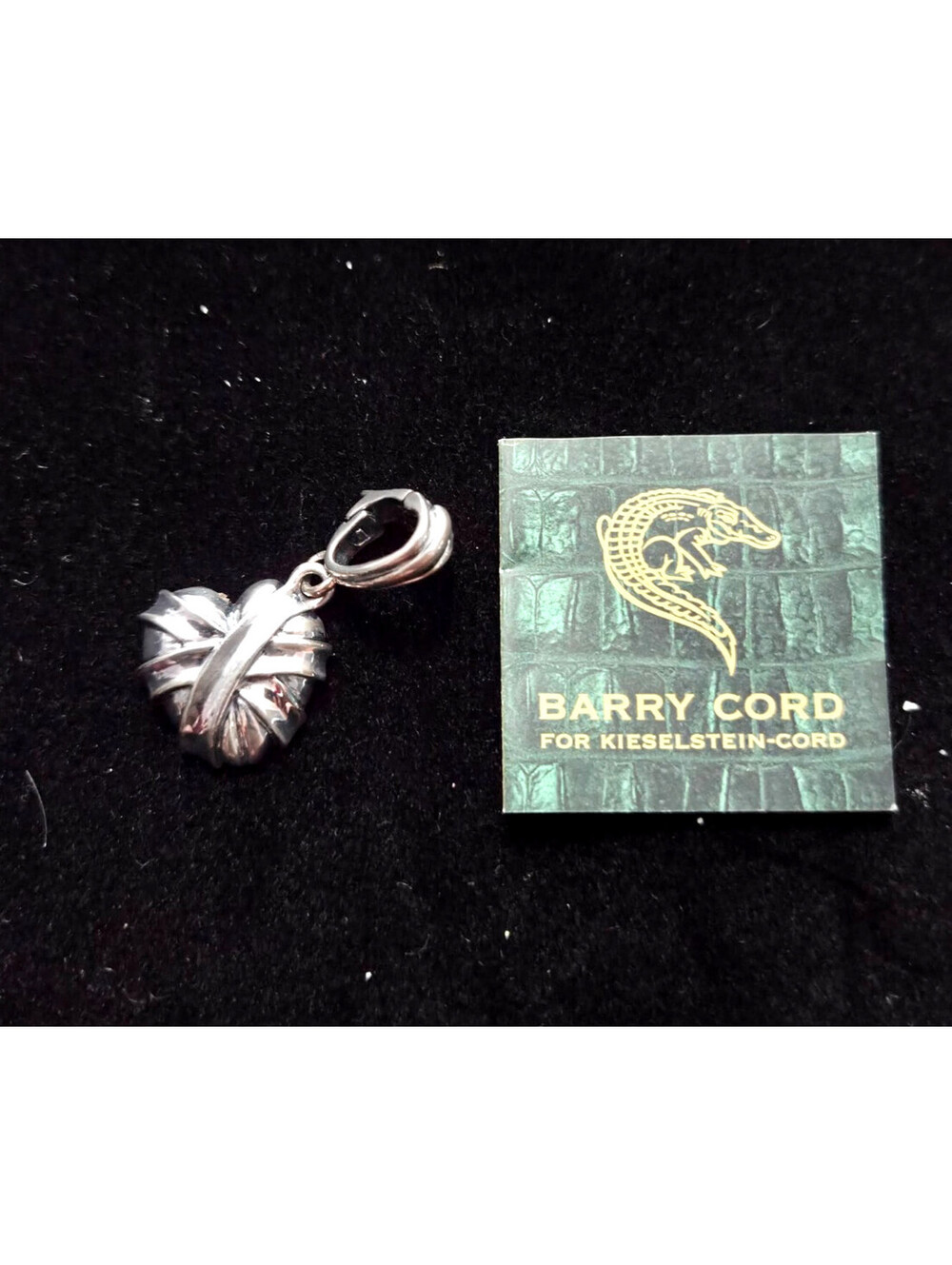 Barry Cord Sterling Silver Heart Charm Pendant 2003
